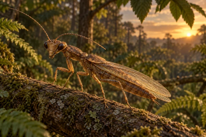 Illustrative living reconstruction of Alienopterus; missing anatomy and exact colors remain uncertain.