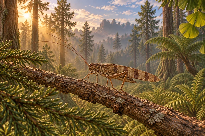 Illustrative living reconstruction of Archaboilus; missing anatomy and exact colors remain uncertain.