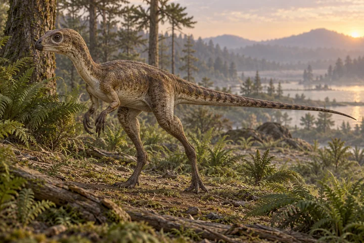 Illustrative reconstruction of Eocursor; color and soft tissues remain interpretive.