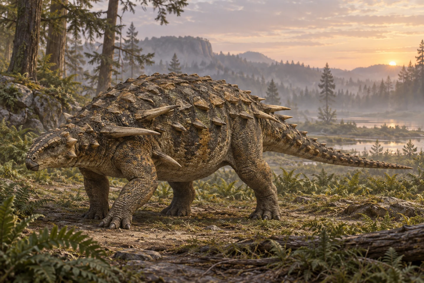 Illustrative reconstruction of Gastonia; color and soft tissues remain interpretive.