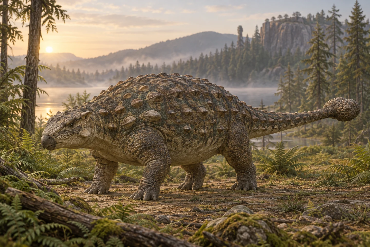 Illustrative reconstruction of Pinacosaurus; color and soft tissues remain interpretive.